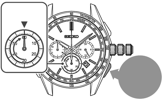 8B92_Set stopwatch hands position-5 + Set stopwatch hands position-5